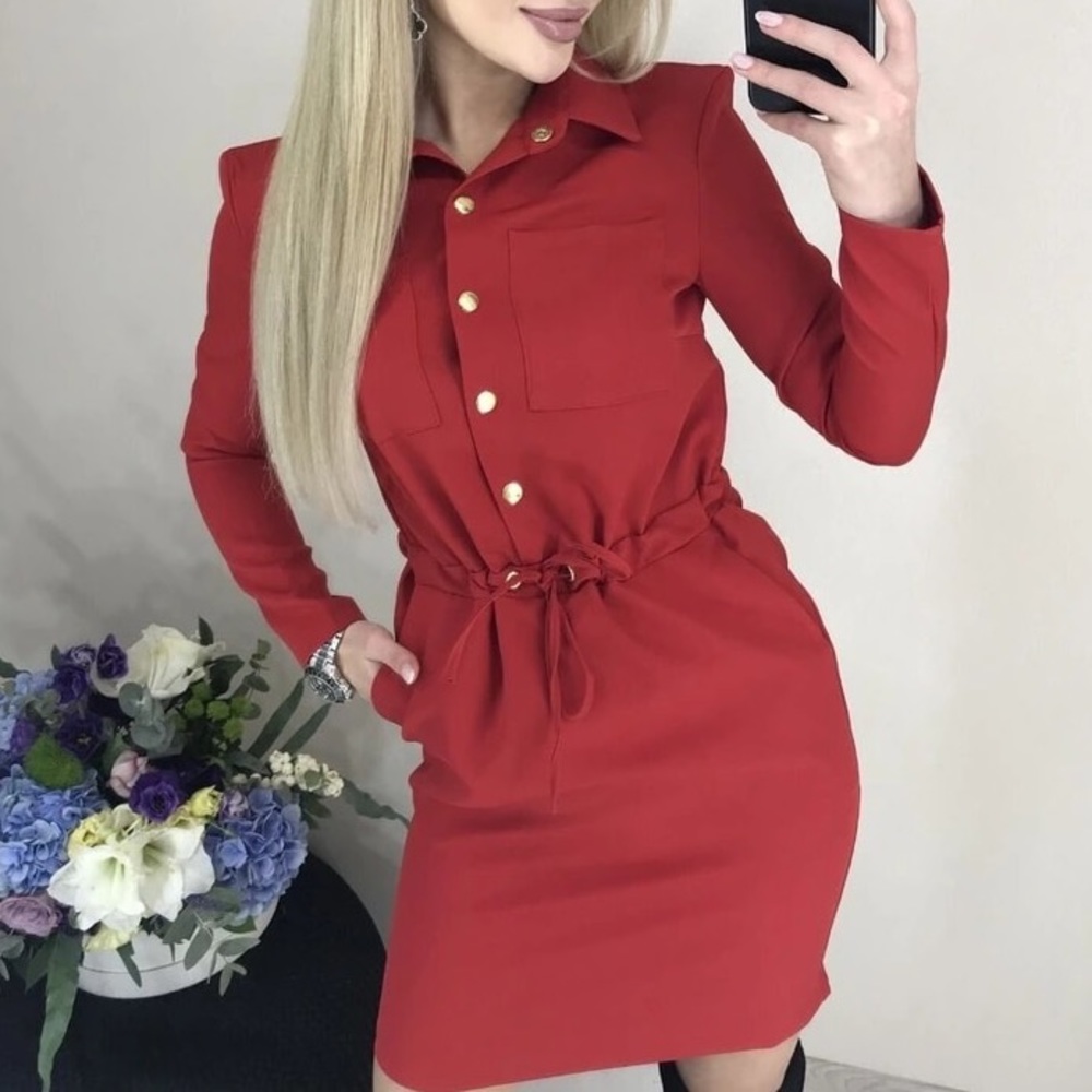 New Fashion Spring Autumn Women Party Office Dress